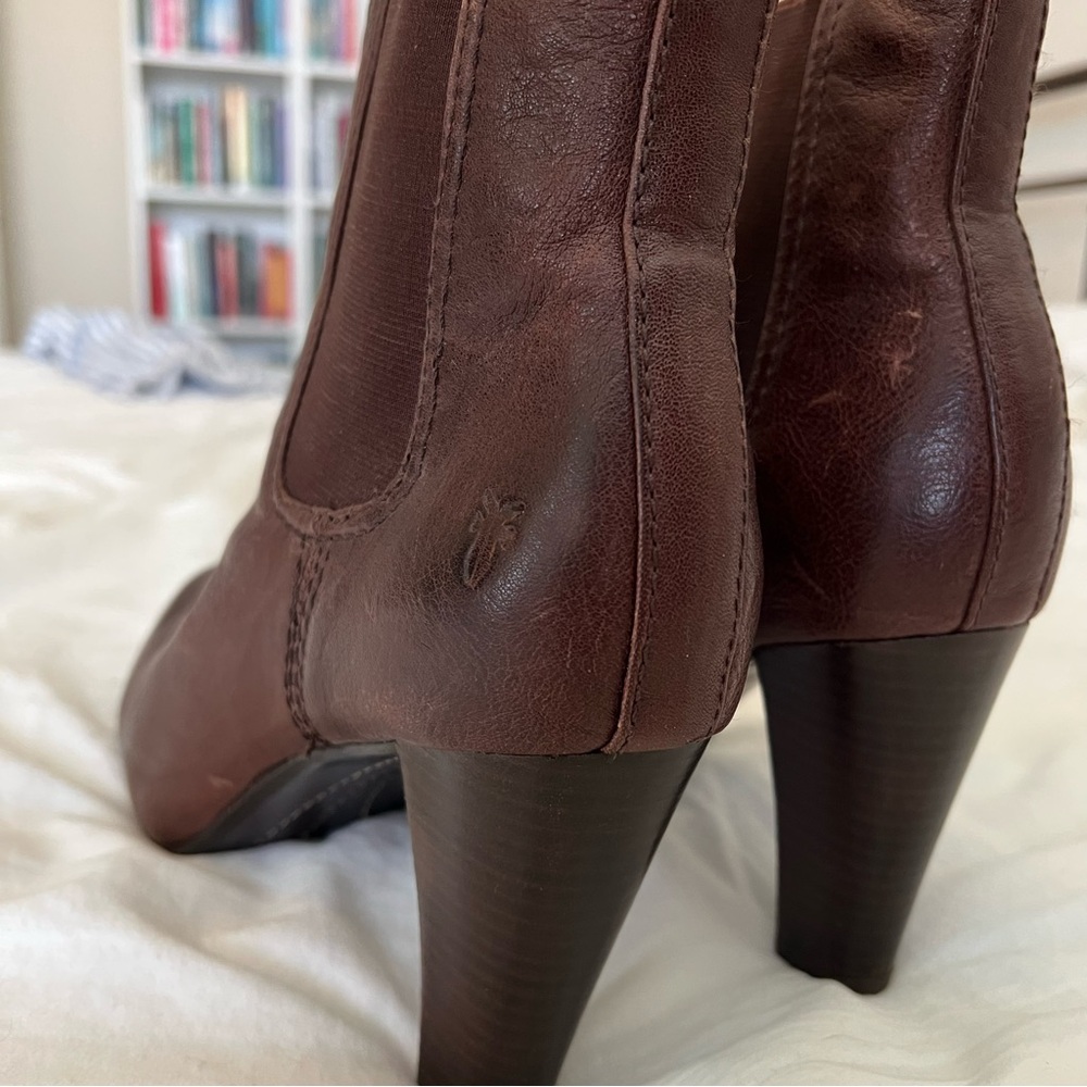 Frye Miranda Chelsea Boot Brown Leather Size 11 - Picture 7 of 14